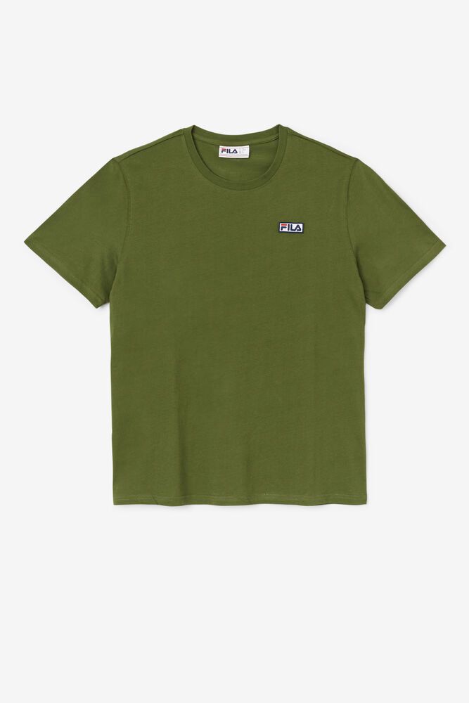 Fila T-Shirt Skylar Mens Olive - India WTR-579132